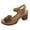 Brown, variant on Daznico Women's Sandal - Women Summer Solid Flowers Buckle Strap Casual Open Toe Square Heels Comfortable Beach Shoes Sandals,Size 8.5