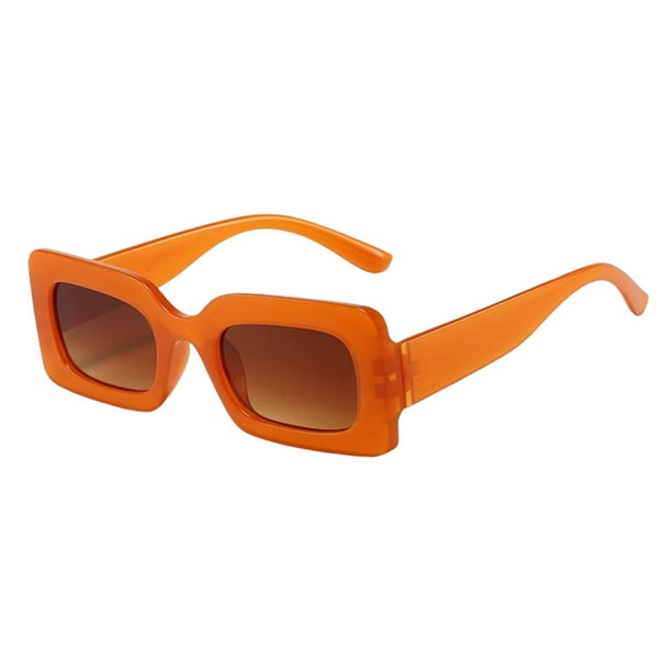 Gafas de conducción de moda, gafas UV, gafas de sol rectangulares de verano para Naranja