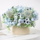 thumbnail image 5 of Cateissary Flores artificiales de seda, ramo de flores, decoración de fotografía para fiesta de boda Flores artificiales lago azul PC 1, 5 of 6