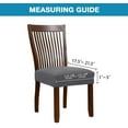 thumbnail image 3 of Dining Chair Seat Cover Stretch Spandex Chair Seat Covers Chair Seat Cushion Slipcovers for Dining Room Kitchen Chairs Removable Chair Seat Covers - Set of 4, Gray, 3 of 8