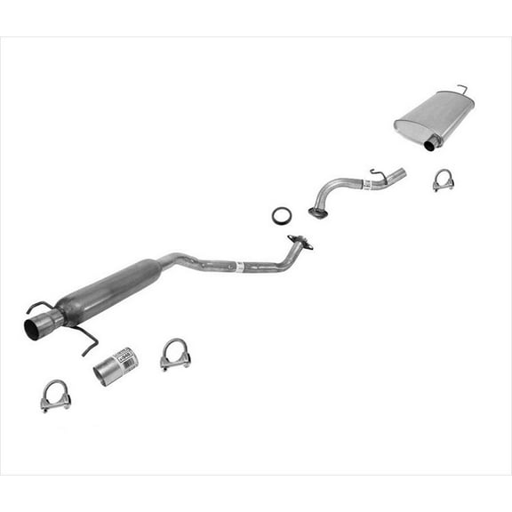 for Toyota for Corolla 2006-2008 1.8L Extension Pipe Muffler System - 152045 - Aluminized Steel - 508495 208811 790390