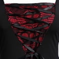 thumbnail image 3 of NinXxx Plus Size Lace Bell Sleeve Women's Halloween Party Dress Black L, 3 of 4