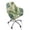 Retro Tropical Leaf, variant on Xixirimido Cosmos Floral Leopard Pattern Swivel Office Armrest Chair Covers Stretch Dining Chair Cover, Mid-Back Desk Chair Slipcover Removable Accent Armchair Protector