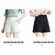 thumbnail image 4 of Sonducket Señora primavera verano alta cintura A-line pantalones cortos sueltos cómodo traje elástico conveniente bolsillos negro blanco Prendas para la parte inferior del cuerpo Negro S, 4 of 6