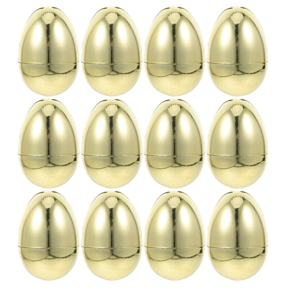 BESTYASH 12Ud Huevos De Plástico Dorados Rellenable Para Fiesta De Pascua Y Festiva
