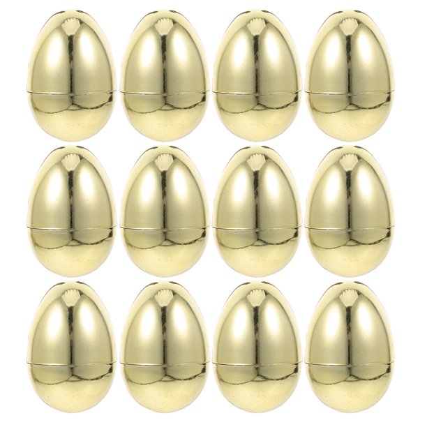 BESTYASH 12Ud Huevos De Plástico Dorados Rellenable Para Fiesta De Pascua Y Festiva