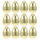 thumbnail image 1 of BESTYASH 12Ud Huevos De Plástico Dorados Rellenable Para Fiesta De Pascua Y Festiva, 1 of 6