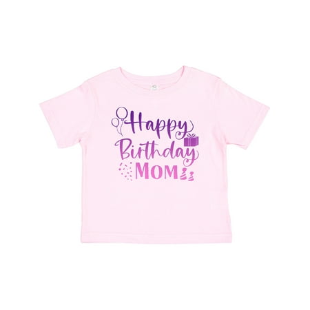 

Inktastic Purple Happy Birthday Mom Boys or Girls Baby T-Shirt