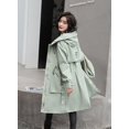 thumbnail image 3 of Ladies long down cotton winter warm jacket coat with detachable plush lining, 3 of 5