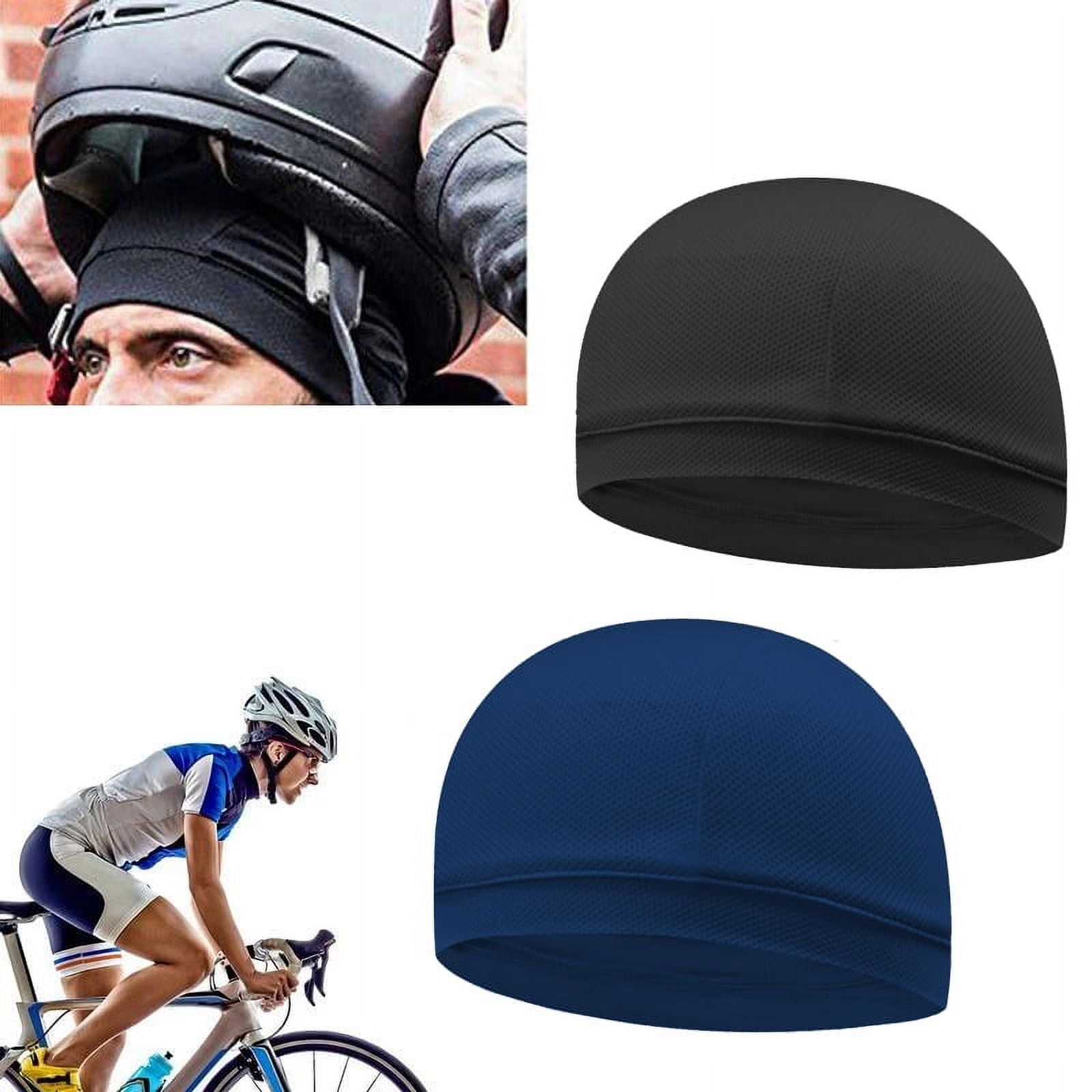 New Cooling Skull Caps Sweat Wicking Head Caps Breathable Summer Cycling Skull Caps for Men Black Walmart