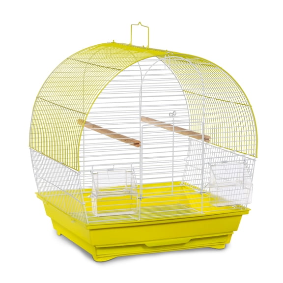 Prevue Pet Products Soho Dome Top Roof Chartreuse & White Bird Cage SP41613C/W