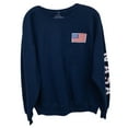 thumbnail image 3 of NASA Flag Logo Men's Crew Neck Sweatshirt Navy Blue (XL), 3 of 5