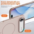 thumbnail image 5 of ST SoleMe.Tc Magnetic for iPhone 17 Air Case with Metal Buttons (Compatible with MagSafe), Shockproof & Anti-Fingerprint Two-Color Phone Cover, 2025, Desert Gold, 5 of 9