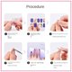 thumbnail image 2 of Vogacara Calcomanías de uñas no tóxicas, fáciles de aplicar en cualquier ocasión, pegatinas de uñas de gel con luz profesional Juegos de manicura, 2 of 6