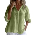 thumbnail image 6 of Vmvidoty Womens Button Down Shirts Long Sleeve Work Office Button Up Dress Shirt 2026 Yellow L, 6 of 7