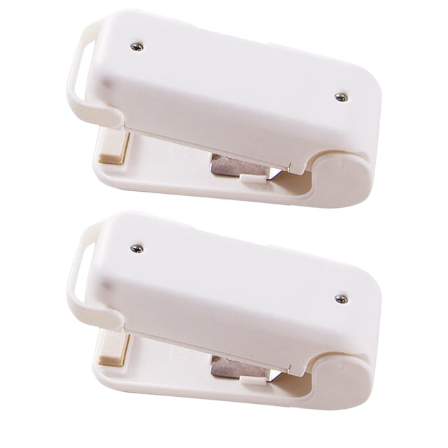 Oleegame 1 Pce Mini Scelleuse Portable Machine Ménagère Chaleur Mini Scelleuse à Main en Plastique Blanc