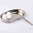 thumbnail image 2 of 3pcs Stainless Steel Curved Storage Plates Flat Trays Medical Plates (Silver), 2 of 8