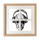thumbnail image 1 of Skull auriculares musica loco patrón Pantalla de escritorio de pared de marco 4 aperturas, 1 of 4