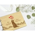 thumbnail image 6 of Darling Souvenir Personalized Engraved Laser Cut Wedding Guest Book Wooden Cover Sign-in Book Registry Guestbook Scrapbook-UC, 6 of 7