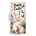 thumbnail image 3 of ChicYu 35×71in Easter Door Cover Egg Bunny Pattern Holiday Door Curtain Durable Washable Fabric Door Decor for Front Porch Home Party Supplies, 3 of 6