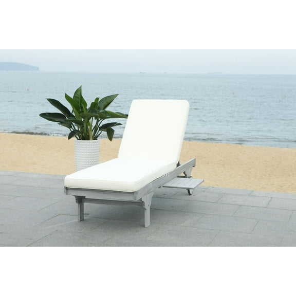 Safavieh Newport Outdoor Modern Chaise Lounge Chair with Cushion