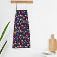 thumbnail image 3 of Goofa Bib Apron, Unisex Aprons Adjustable Waterdrop Resistant Cooking Kitchen Apron for Chef, Skull rainbow color mushroom Pattern Apron Bulk, 3 of 5