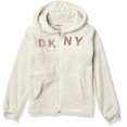 thumbnail image 2 of DKNY Sweat à Capuche Classique pour Filles, Blanc Cassé, Moyen(8-10), 2 of 2