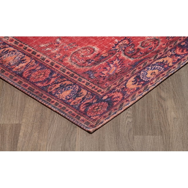 Tapis d'Intérieur Lavable Sparx pour Salon, Entrée, Chambre, Chambre d'Enfants, 5 Pi x 7 Pi