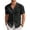 Black, variant on COOFANDY Men's Knit Button Down Shirt Short Sleeve Vintage Polo Shirts Summer Casual Beach Tops
