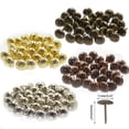 thumbnail image 2 of CUITING 100x Decorative Tacks Antique Upholstery Nails Metal Thumb Tacks Assortment Kit, 2 of 11