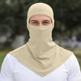thumbnail image 3 of Men's Outdoor Cycling Balaclava Face Cover Quick-Dry Breathable Helmet Liner Neck Gaiter for Biking Running and Outdoor Sports and Cycling Adventures Beige One Size, 3 of 3