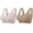 Multicolr #13, variant on Gymayou 2 Pack Women Seamless Wireless Pull On Sports Bra Beauty Back Breathable Comfort Bra Full Coverage Wide Strap No Wire Everyday Lounge Sleep Multicolr #1 L