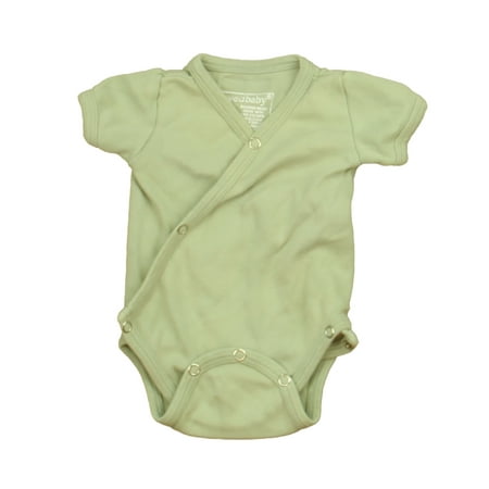

Pre-owned L oved baby Boys Green Onesie size: 0-3 Months
