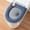 Blue, variant on Uuiauoio Washable Thickened Toilet Seat Cushion Cover, Soft Heated Toilet Seat Pad for Elderly & Disabled, Non-Slip Warm Toilet Lid Cover for Bathroom Comfort, Toilet Seat Cushion for Cold Weather
