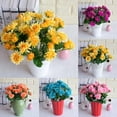 thumbnail image 2 of 1Pc 10 Heads Artificial Chrysanthemum Wedding Party Bridal Bouquet Home Decor, 2 of 8
