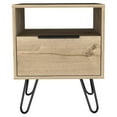 thumbnail image 1 of Atlin Designs Modern Metal Night Stand with Two Shelves in Black, 1 of 7