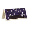thumbnail image 2 of Tough 1 Pony square Saddle Pad, Darkpurple/Black/Cream, 2 of 2