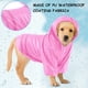 thumbnail image 3 of 3 impermeables para perros, ropa de lluvia con capucha para perros, ponchos de lluvia, chaquetas de lluvia para mascotas con tira reflectante (amarillo, rojo, rosa, talla S), 3 of 5