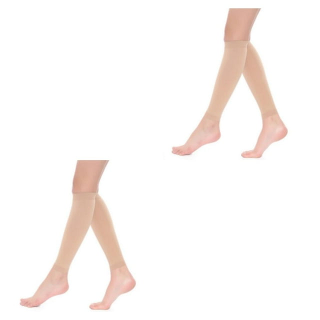 relayinert Bas de Compression Confortables et Faciles à Porter pour Femmes et Hommes Résistance aux Impacts Bas Confortables en Nylon Couleur Peau TG 2ensemble