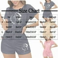 thumbnail image 3 of Qepwscx Women's Pajamas Sets 2 Piece Halloween Crew Neck Short Sleeve Sleepwear Pjs + Elastic Waist Shorts Lightweight Shirt Graphic Tops Pajama Sets Summer Going Out Outfits Loungewear M-XL, 3 of 7