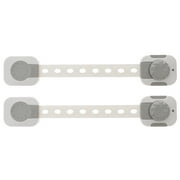 Eease Child Safety Strap Locks for Cabinets, Drawers, Fridge, Oven, Toilet - 2pcs