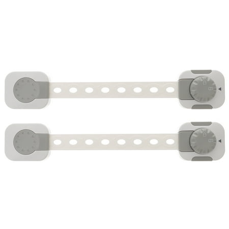 Eease Child Safety Strap Locks for Cabinets, Drawers, Fridge, Oven, Toilet - 2pcs