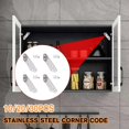 thumbnail image 4 of SURJDE Universal Furniture Corner Connector,30pcs Stainless Steel Angle Corner Brackets,Angle Fasten Connector Furniture Triangle Support Frame Stainless Steel Corner Bracket for Shelf Cabinet, 4 of 7