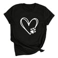 thumbnail image 5 of PNTUTB Valentine's Day Women's Fashion Print Short Sleeve Crew Neck Casual Loose Comfort Versatile T Shirt, 5 of 6