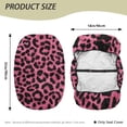 thumbnail image 5 of ZIATUBLES Universal Electric Wheelchair Mobility Scooter Seat Cover Stain Resistant Power Chair Seat Protector Accessories Decor Item, Pink Leopard Print Print, 35 x 18 Inch, 5 of 6