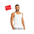 thumbnail image 4 of Hanes Banded Neck Cotton, A-UnderShirt (Men's), 6 Pack, 4 of 6
