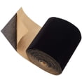 thumbnail image 1 of Rollo de tela de terciopelo autoadhesiva de 10 x 80 cm, papel de contacto para joyería, decoración de cajones, disfraces y manualidades (0,5 mm de grosor, negro), 1 of 8