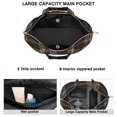thumbnail image 4 of Moroccan Plaid Travel Tote Weekender Bag with Rustic Plaid Aesthetic, Checkered Geometric Pattern, Lightweight Overnight Duffel, 4 of 5