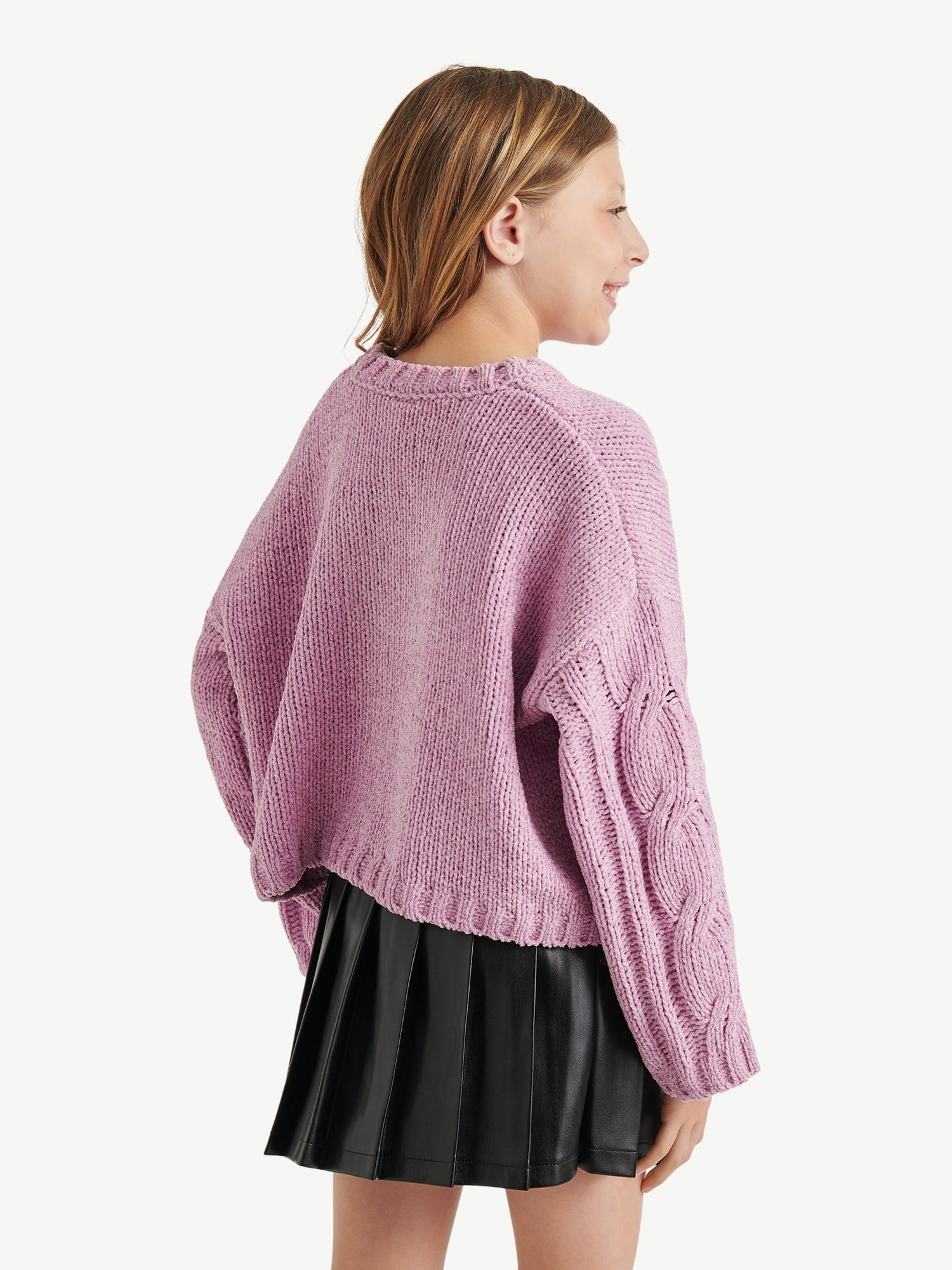 Justice Girls Cable Knit Sweater, Sizes XS - XLP