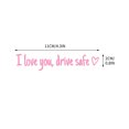thumbnail image 2 of Wadada I Love You Driving Safe Mirror Sticker, Drive Safe I Love You Sticker with Heart for Rearview Mirror & Window,Vinyl Die Cut Water Bottle Stickers,Car Accessories and Driver Gift, 2 of 8